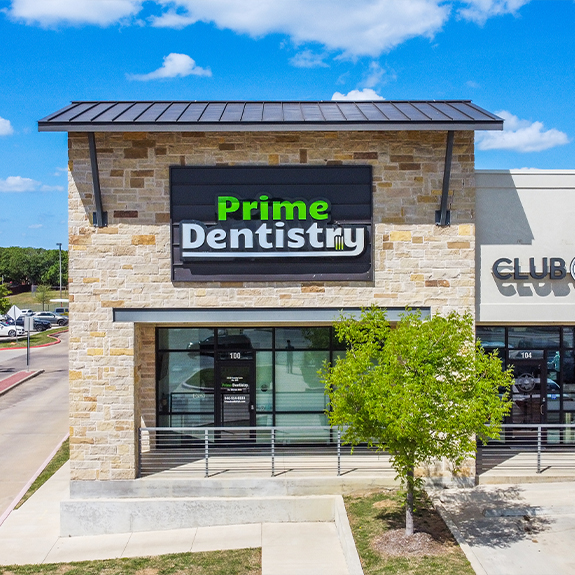 Exterior of Prime Dentistry office in Denton