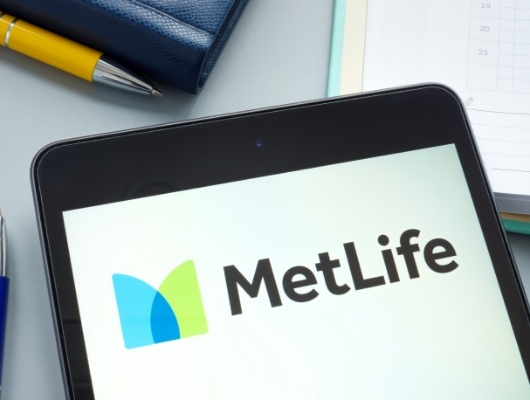 Met Life logo on smartphone screen