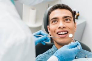 patient in operatory at a dental practice