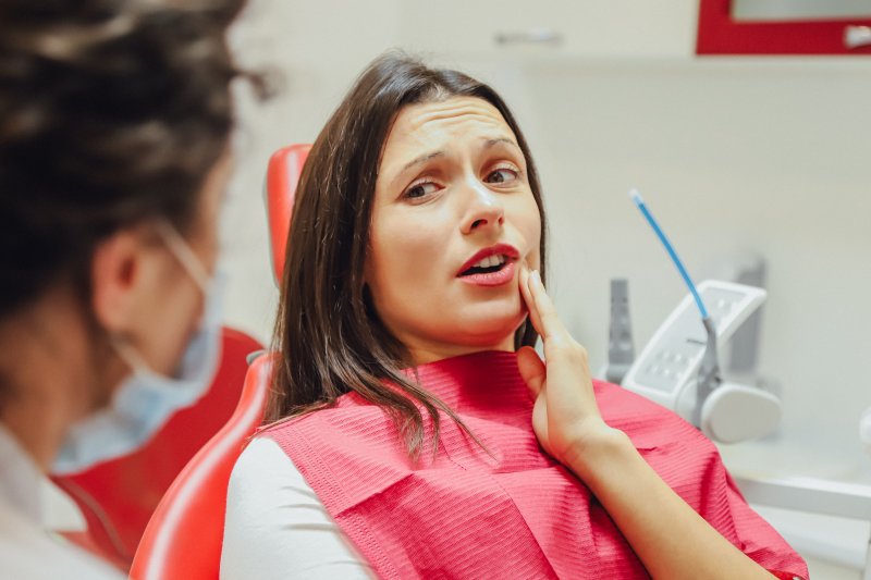 patient getting root canal 